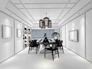 office reception area meeting room 17 Modelo 3D