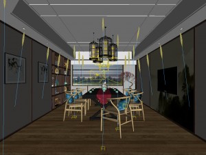 office reception area meeting room 17 Modelo 3D