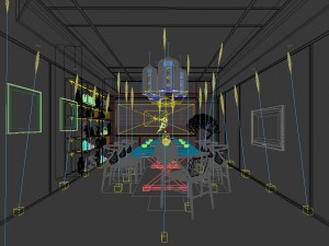 office reception area meeting room 17 Modelo 3D