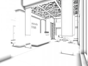 office reception area meeting room 19 3D Model
