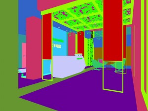 office reception area meeting room 19 Modello 3D