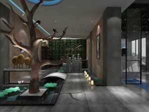 office reception area meeting room 19 Modello 3D