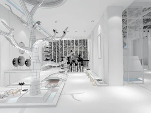 office reception area meeting room 19 3D Model