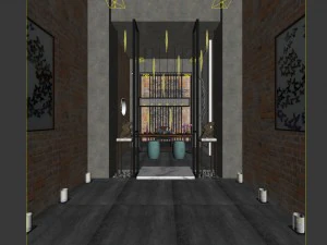 office reception area meeting room 19 3D Model
