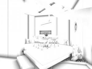 office reception area meeting room 19 3D Model
