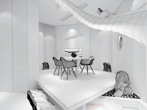 office reception area meeting room 19 3D Model