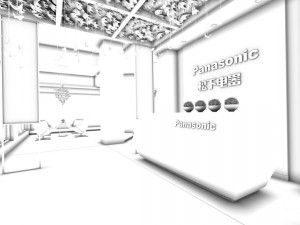 office reception area meeting room 19 Modello 3D