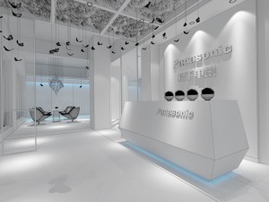 office reception area meeting room 19 Modello 3D