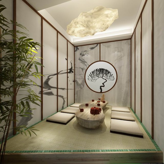 office reception area meeting room 20 3D Model .c4d .max .obj .3ds .fbx .stl .blend 
