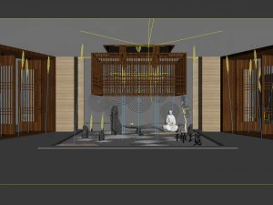 office reception area meeting room 21 3D Model