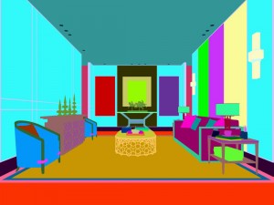 office reception area meeting room 22 3D Model