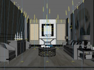office reception area meeting room 22 3D Model