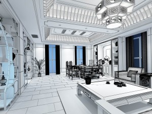 office reception area meeting room 23 Modelo 3D