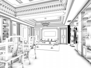 office reception area meeting room 23 Modelo 3D