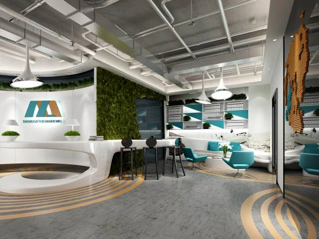 office reception area meeting room 25 3D Model .c4d .max .obj .3ds .fbx .stl .blend 