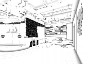 office reception area meeting room 25 3D Model