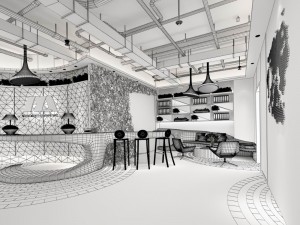 office reception area meeting room 25 3D Model