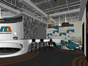 office reception area meeting room 25 3D Model