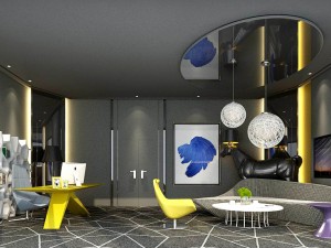 office reception area meeting room 26 Modello 3D