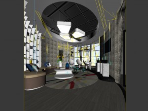 office reception area meeting room 27 Modelo 3D