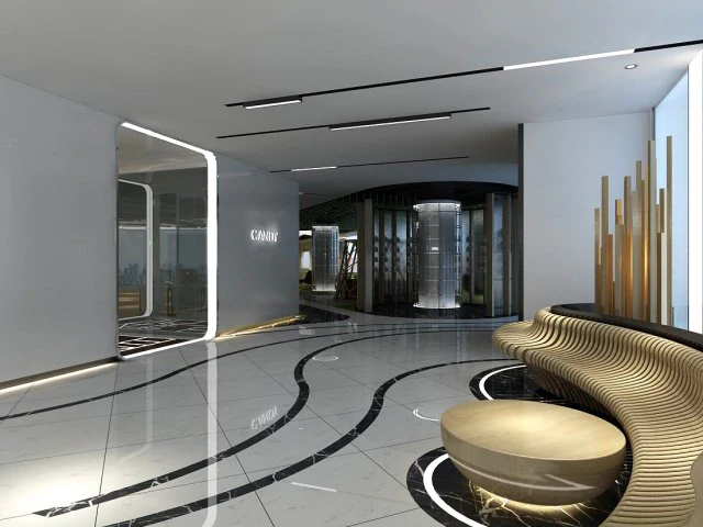 office reception area meeting room 28 3D Model .c4d .max .obj .3ds .fbx .stl .blend 
