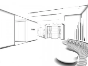 office reception area meeting room 28 3D Model