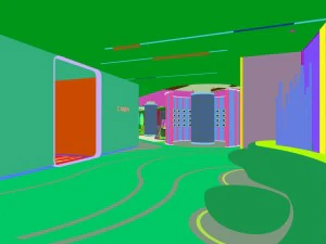 office reception area meeting room 28 3D Model