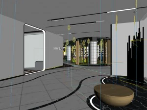 office reception area meeting room 28 3D Model