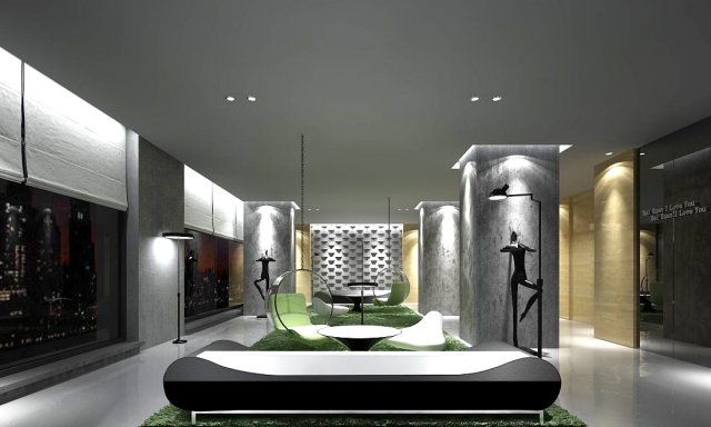 office reception area meeting room 30 3D मॉडल .c4d .max .obj .3ds .fbx .stl .blend 