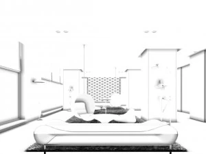 office reception area meeting room 30 3D Model