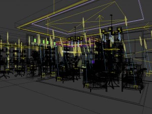 office reception area meeting room 32 3D Model