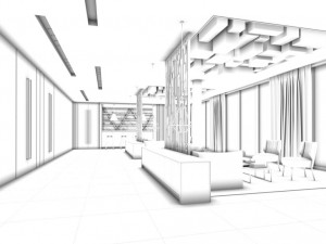 office reception area meeting room 33 3D Модель