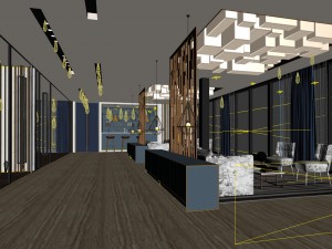 office reception area meeting room 33 3D Модель