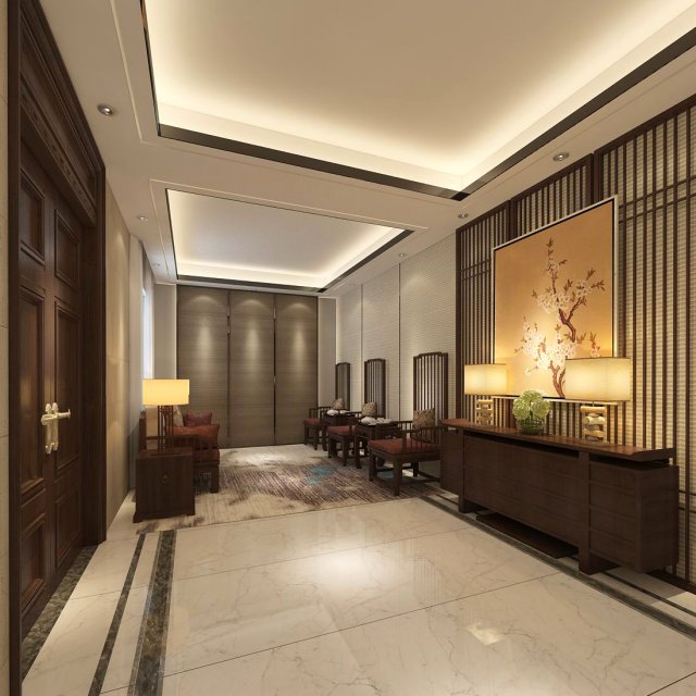 office reception area meeting room 36 3Dモデル .c4d .max .obj .3ds .fbx .stl .blend 