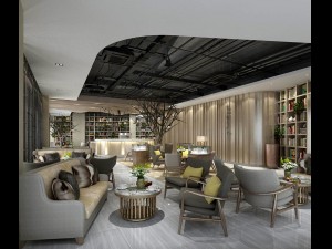 office reception area meeting room 37 Modello 3D