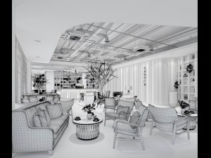 office reception area meeting room 37 3D 模型
