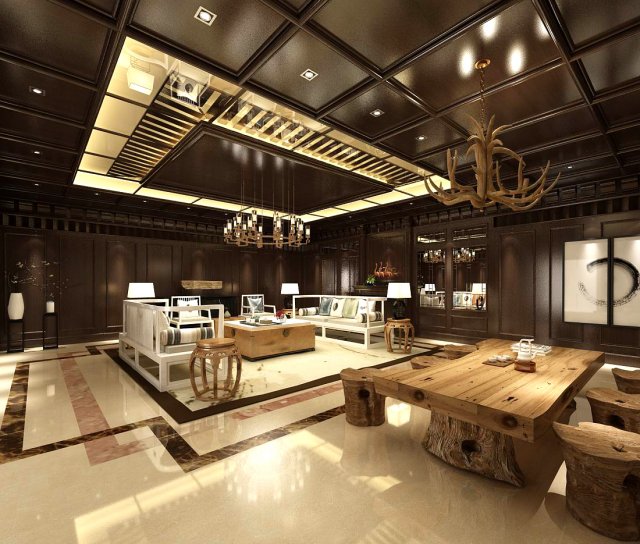 office reception area meeting room 38 Modelo 3D .c4d .max .obj .3ds .fbx .stl .blend 