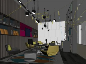 office reception area meeting room 40 3D Model