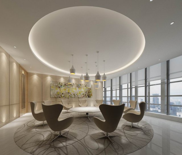 office reception area meeting room 41 Modello 3D .c4d .max .obj .3ds .fbx .stl .blend 