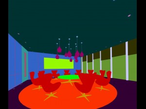 office reception area meeting room 41 Modello 3D