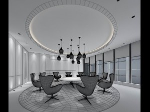 office reception area meeting room 41 Modello 3D