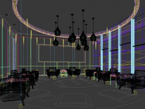 office reception area meeting room 41 Modello 3D