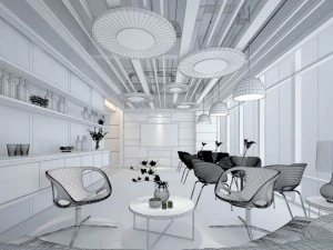 office reception area meeting room 01 3D Model