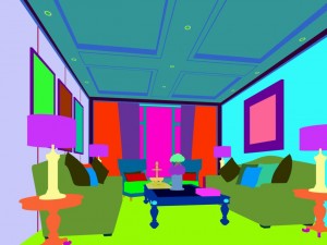office reception area meeting room 02 Model 3D
