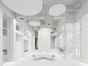 office reception area meeting room 03 Modello 3D