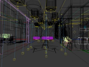 office reception area meeting room 03 Modello 3D