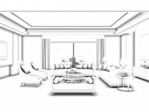 office reception area meeting room 05 3D 模型