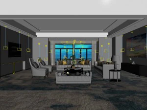 office reception area meeting room 05 3D Model