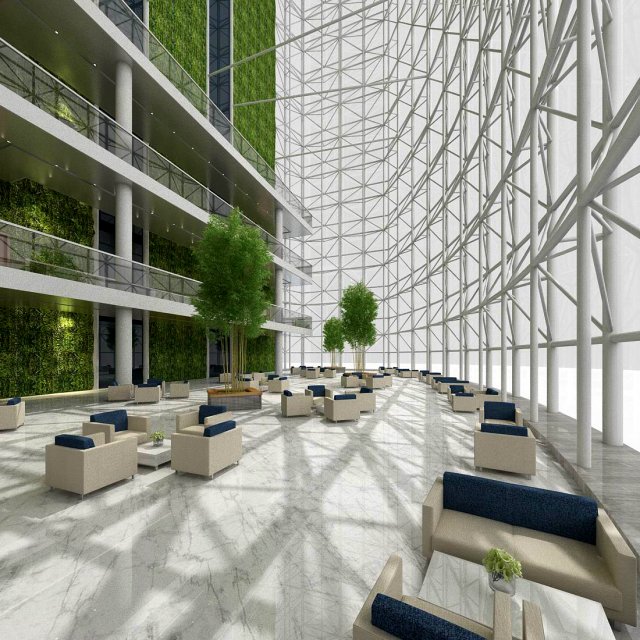 office reception area meeting room 06 3D Model .c4d .max .obj .3ds .fbx .stl .blend 