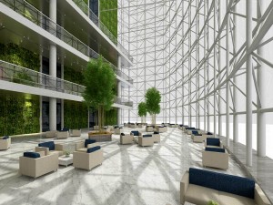 office reception area meeting room 06 Modello 3D